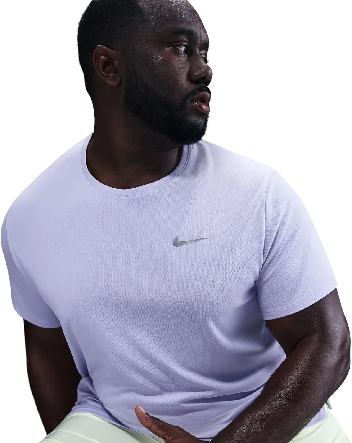 Nike Miler Men's Dri-FIT UV Short-Sleeve Running Top (DV9315-515, Hydrangeas)