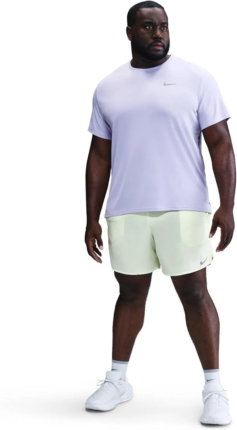 Nike Miler Men's Dri-FIT UV Short-Sleeve Running Top (DV9315-515, Hydrangeas)