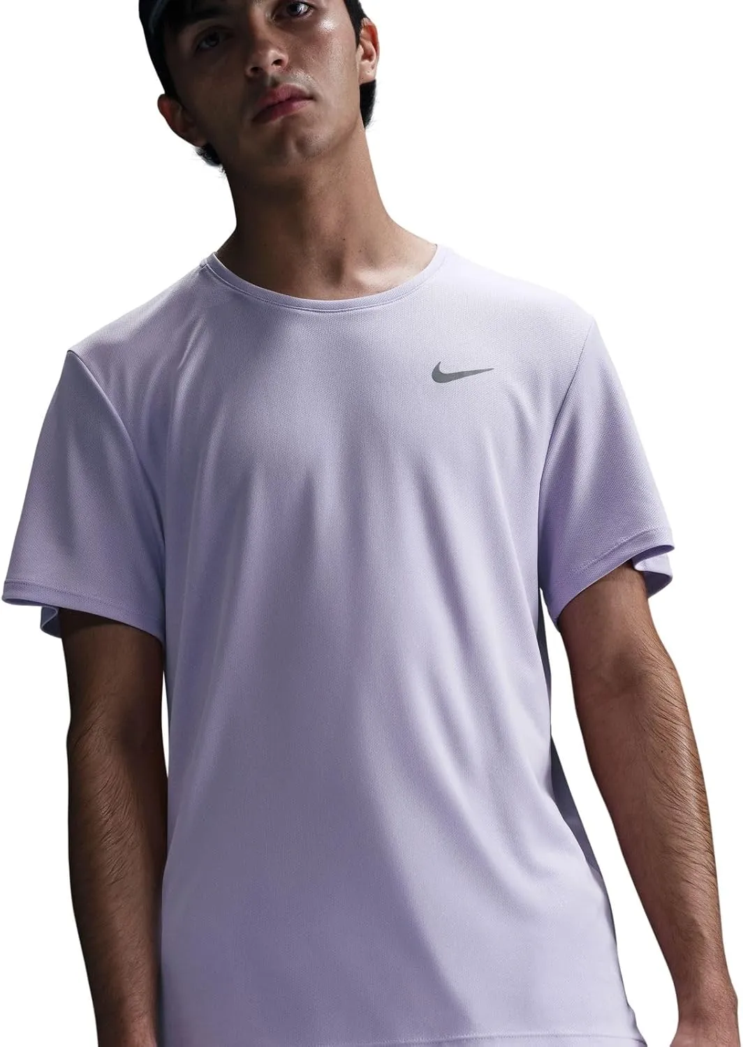 Nike Miler Men's Dri-FIT UV Short-Sleeve Running Top (DV9315-515, Hydrangeas)