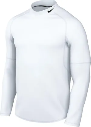 Nike Pro Men's Dri-FIT Fitness Mock-Neck Long-Sleeve Top (White/Black, FB7908-100) Size XX-Large