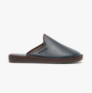 Nordikas 136 (DUBLIN) Mens Leather Mule Slippers Marine