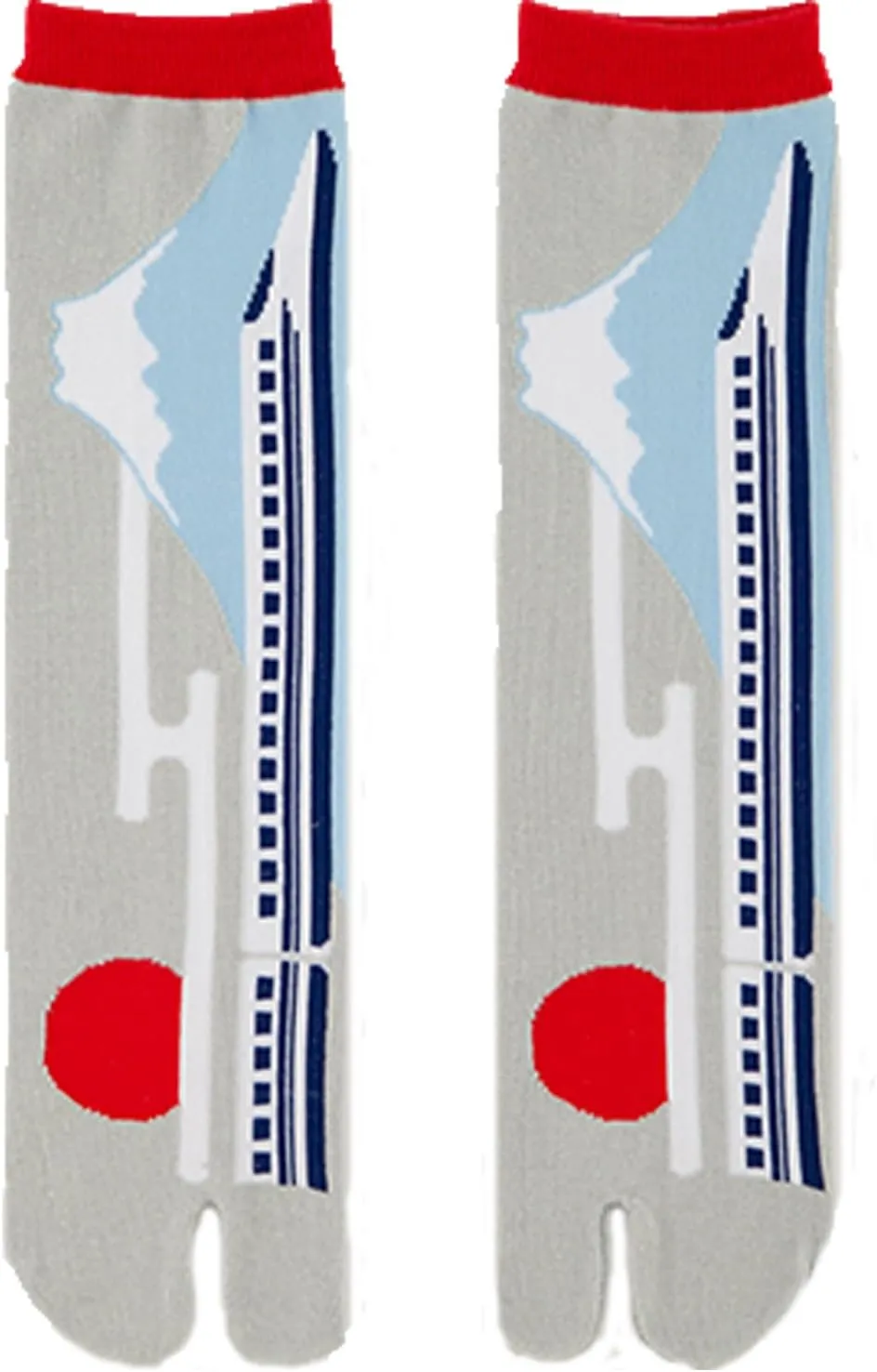 NOREN Japanese Tabi Socks Flip flop Socks/Made in Japan Sandal Print Socks Split Toe/Unisex Size for Men Women