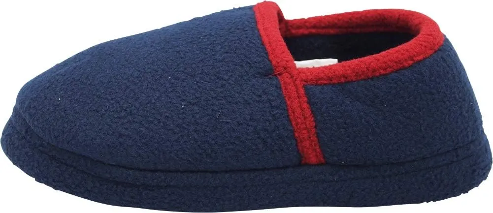 NORTY Fleece Slippers for Boys - Slip-On Toddler House Shoes with a Memory Foam Footbed - Runs One Size Small