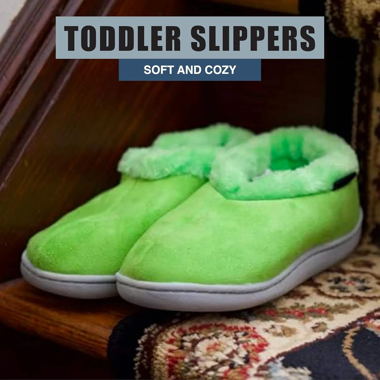 NORTY - Toddler Little Kid Big Kid Girls Fleece Memory Foam Slip On Indoor Slippers