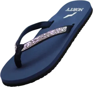 NORTY Womens Casual Flip Flop Thong Sandals For Beach, Pool or Everyday