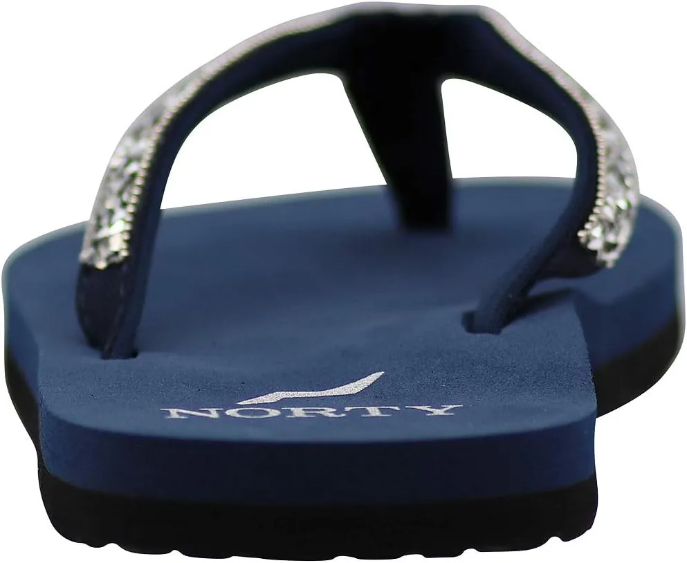 NORTY Womens Casual Flip Flop Thong Sandals For Beach, Pool or Everyday