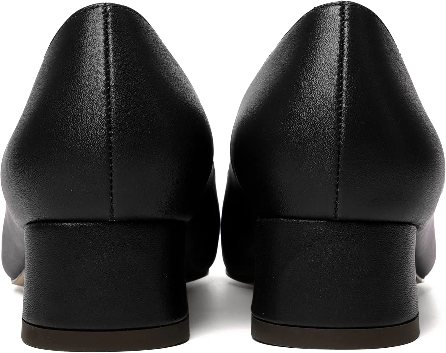 NUMALEO Womens Cute Bridal Slip On Matte Solid Pointed Toe Chunky Low Heel Pumps Shoes 1.5 Inch