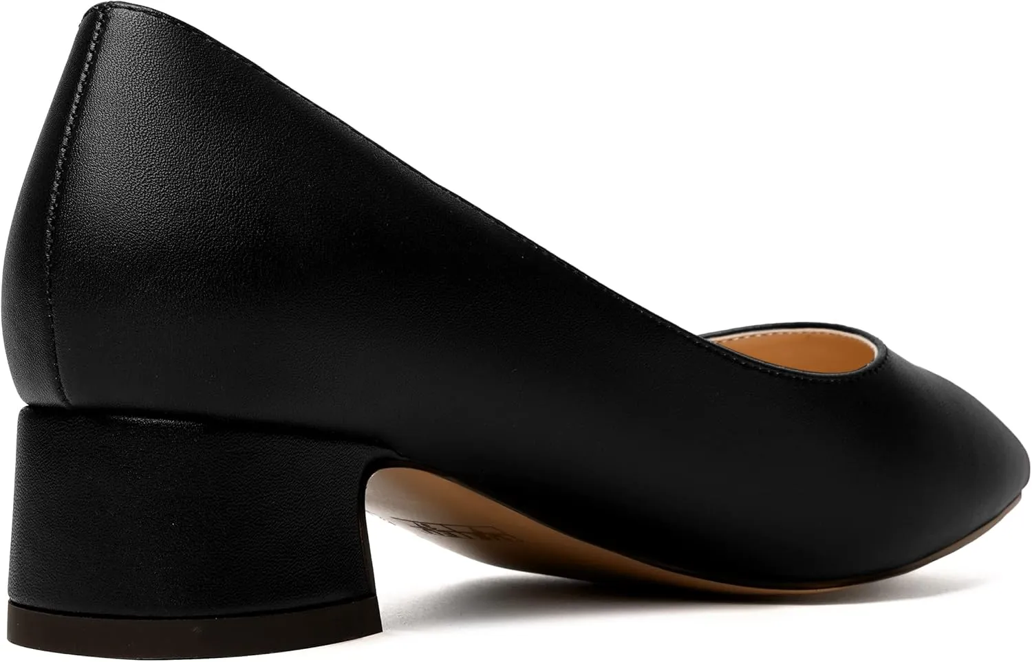 NUMALEO Womens Cute Bridal Slip On Matte Solid Pointed Toe Chunky Low Heel Pumps Shoes 1.5 Inch