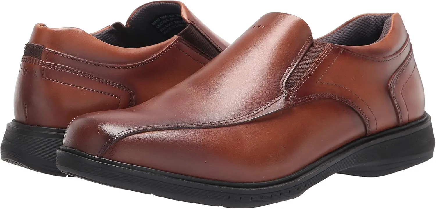 Nunn Bush Men's Pro Bicycle Toe Slip-on with Kore Slip Resistant Comfort Technology Loafer