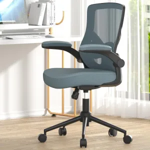 Office Chair, High Back Desk Chair Adjustable Height and Ergonomic Design Home Office Computer Chair Executive Lumbar Support Padded Flip-up Armrest Swivel Task Chair