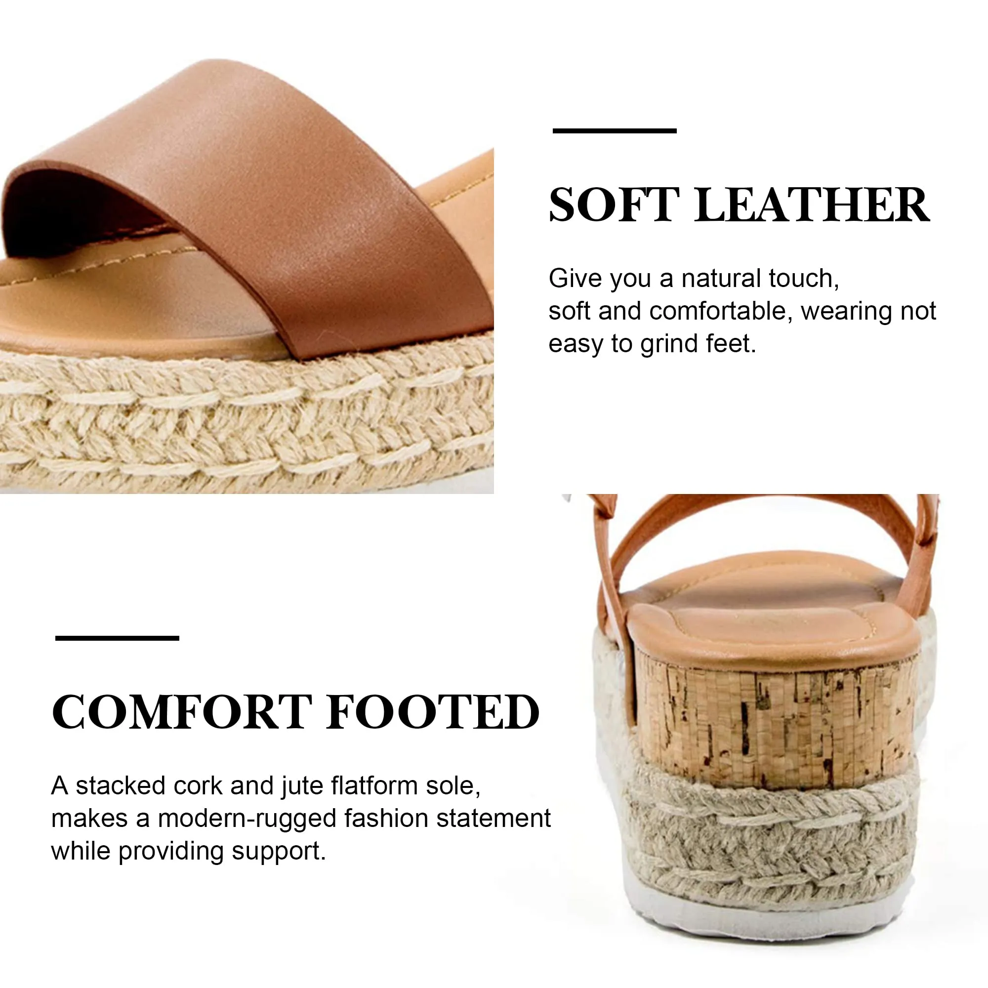 Open Smart-enabled Women's Ankle Great price drop Espadrilles Buckle Athlefit Toe Sandal Sandals Strap Platform Studded Wedge Sandals