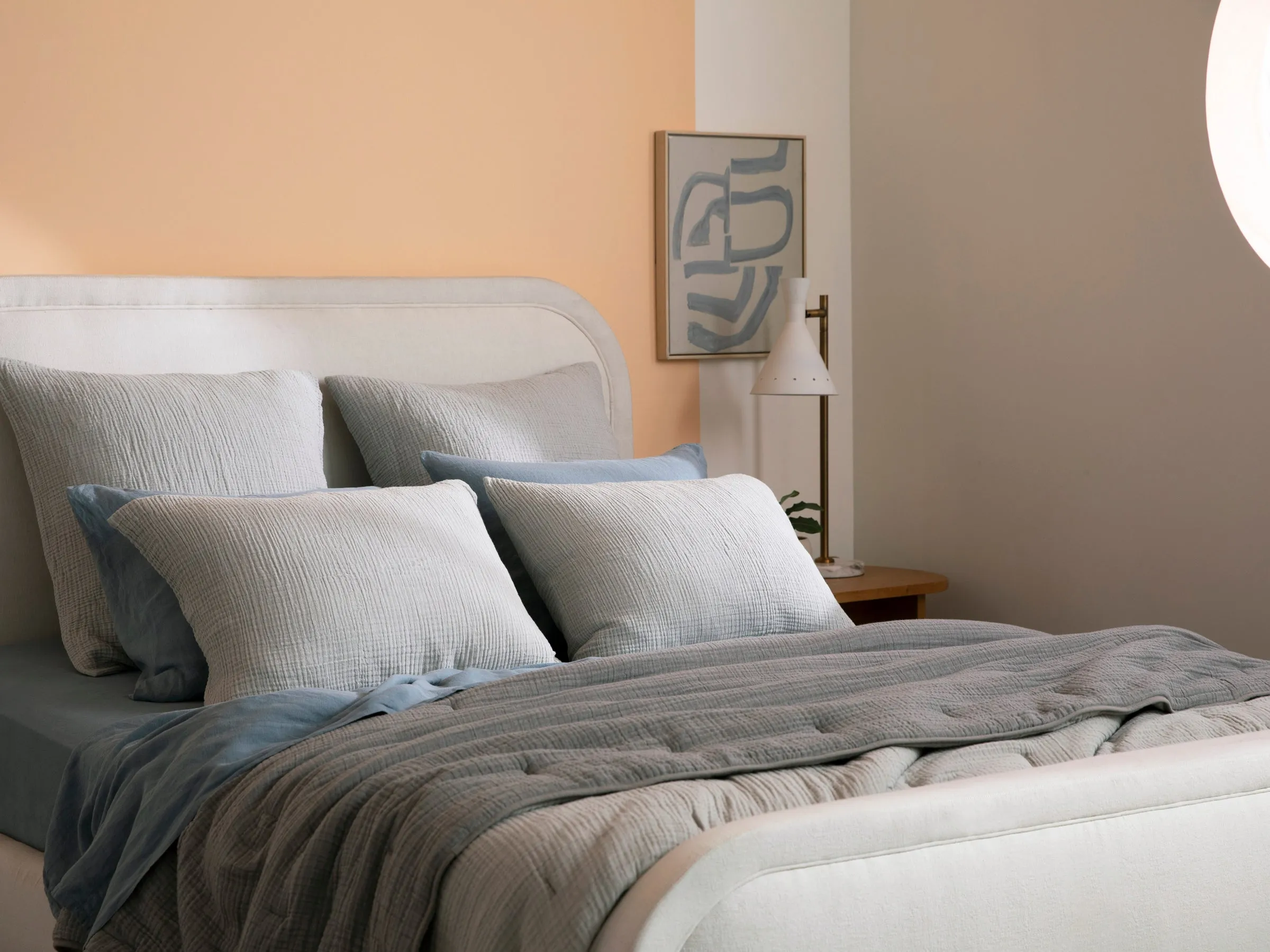 Organic Cloud Cotton Sham Set (Smoke)