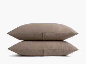 Organic Cloud Cotton Sham Set (Warm Grey)