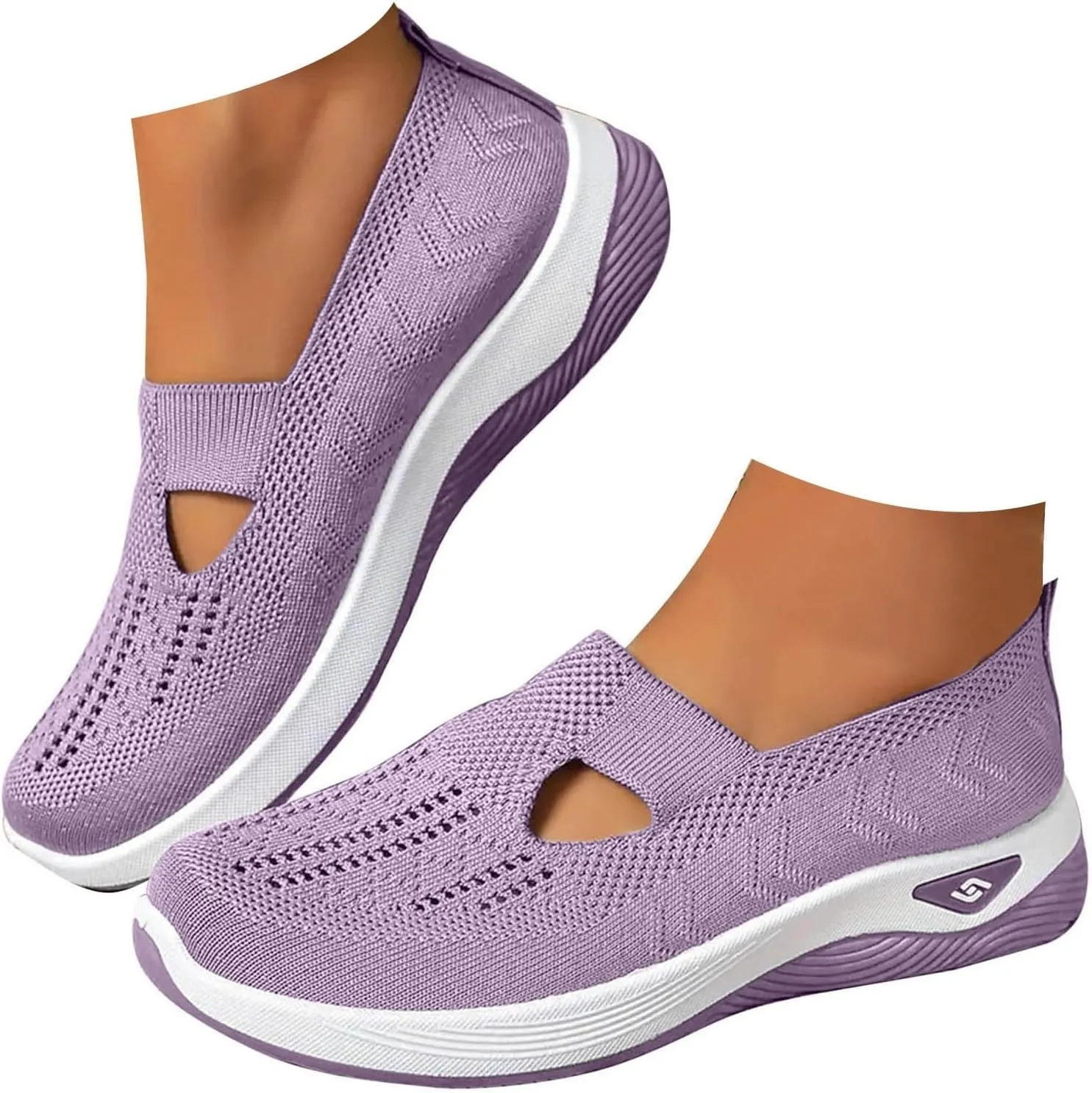 Orthopedic Shoes for Women Walking Shoes 2024 New Breathable Soft Orthopedic Slip-On Indoor Outdoor Casual Shoes
