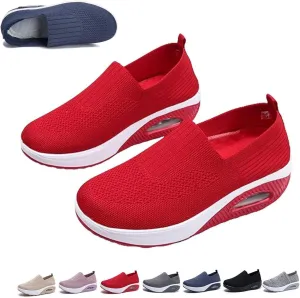 Orthopedic Sneakers for Women New Air Cushion Slip on Walking Shoes Arch Support Lightweight Wedge Walking Sneakers
