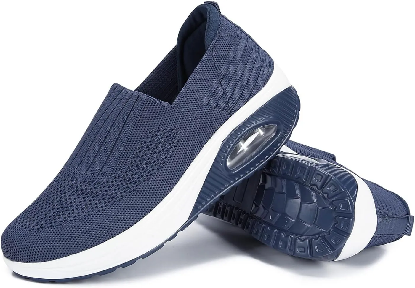 Orthopedic Sneakers for Women New Air Cushion Slip on Walking Shoes Arch Support Lightweight Wedge Walking Sneakers