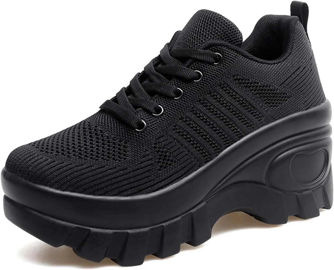 Orthopedic Walking Shoes for Women Chunky Platform Comfort Wedge Walking Shoes for Women Non-Slip Breathable Slip-On Womens Trail Running Shoes