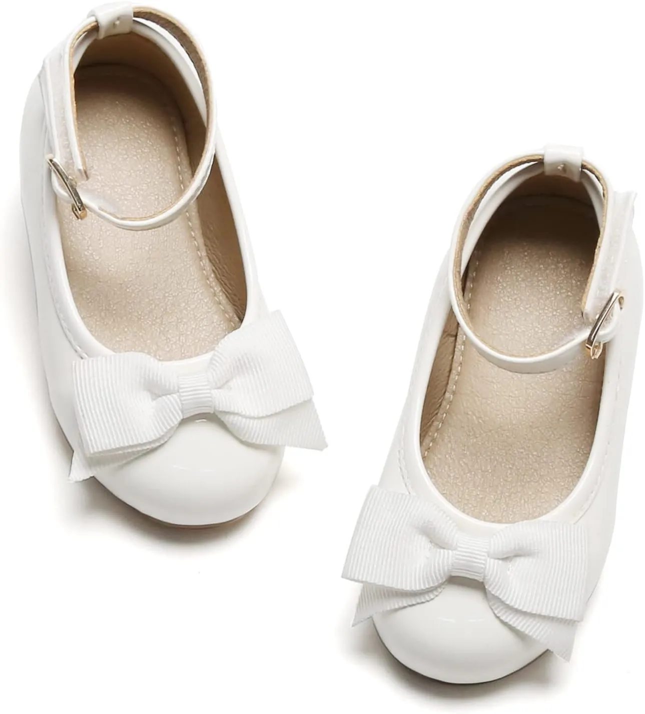 Otter MOMO Toddler Little Girls Princess Shoes Mary Jane Ballerina Flats Flower Girl Dress Shoes
