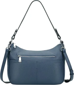 Over Earth Soft Leather Handbags for Women Crossbody Purses Multi Pockets Shoulder Bags Messenger Bag Medium