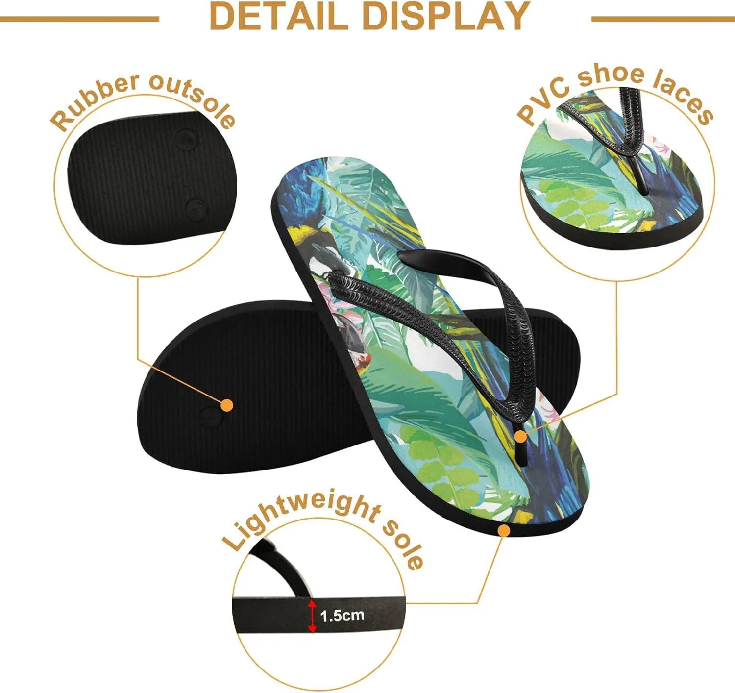 Oyihfvs Flip Flops Flip Sandal Home Slippers Hotel Spa Bedroom for Men Women XS-XXL