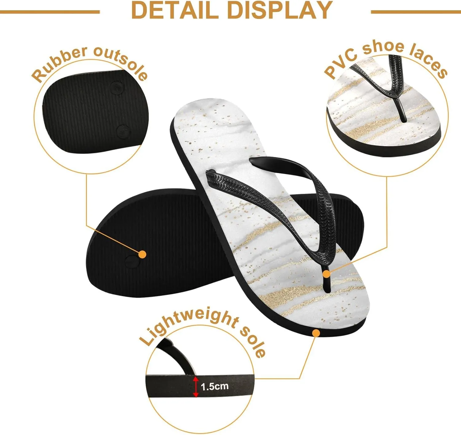 Oyihfvs Flip Flops Flip Sandal Home Slippers Hotel Spa Bedroom for Men Women XS-XXL