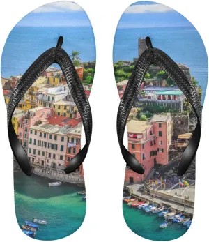 Oyihfvs Flip Flops Flip Sandal Home Slippers Hotel Spa Bedroom for Men Women XS-XXL