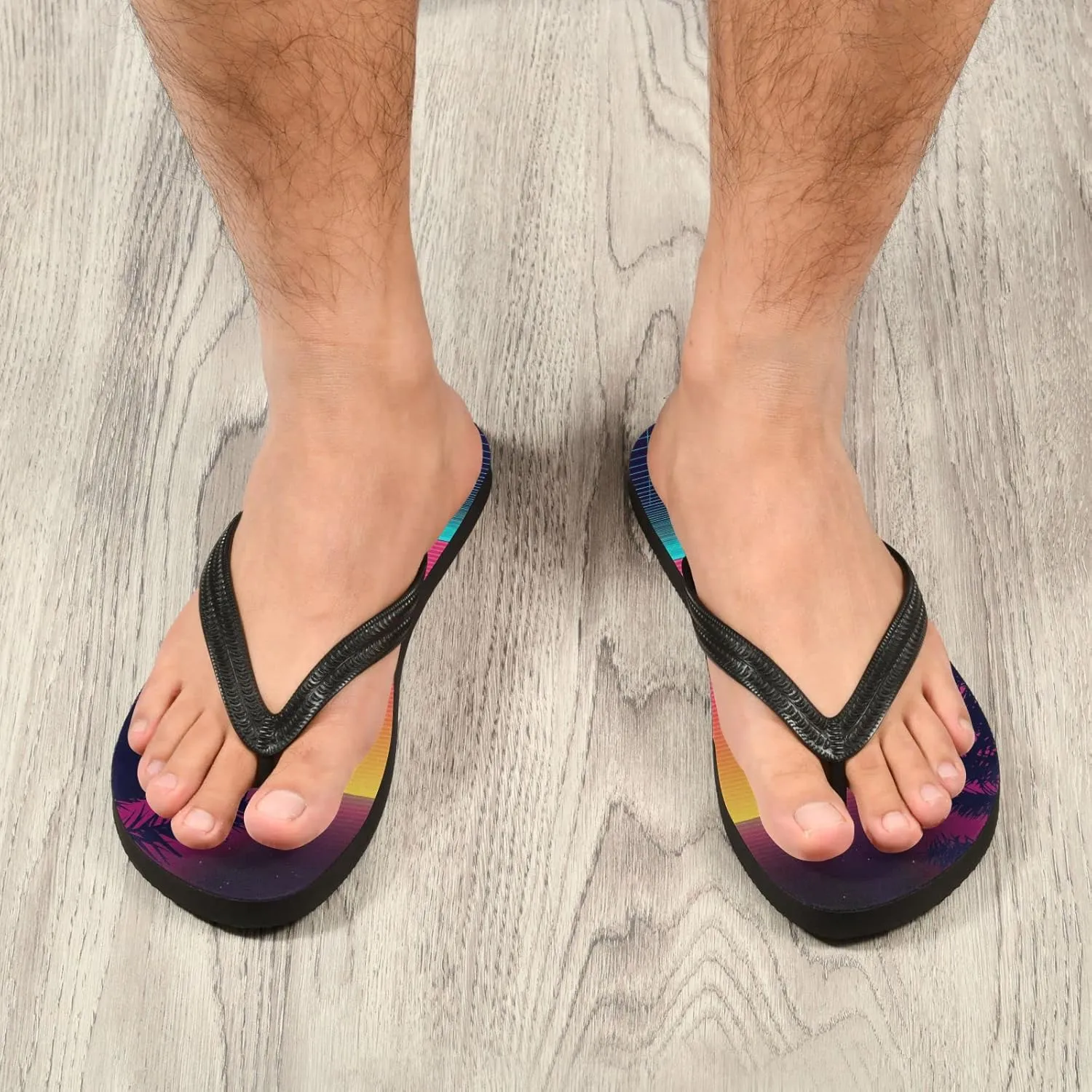 Oyihfvs Flip Flops Flip Sandal Home Slippers Hotel Spa Bedroom for Men Women XS-XXL