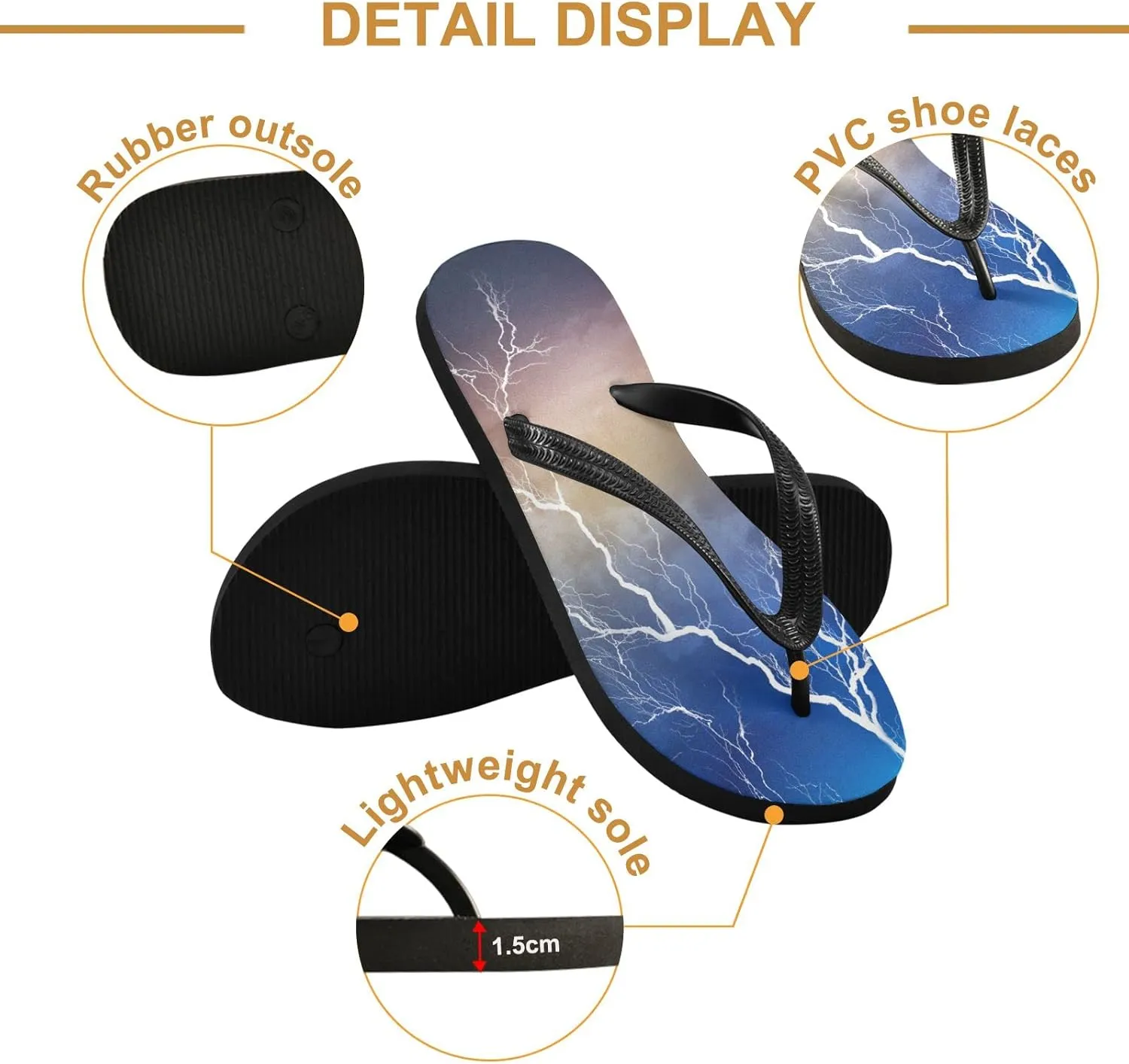 Oyihfvs Flip Flops Flip Sandal Home Slippers Hotel Spa Bedroom for Men Women XS-XXL