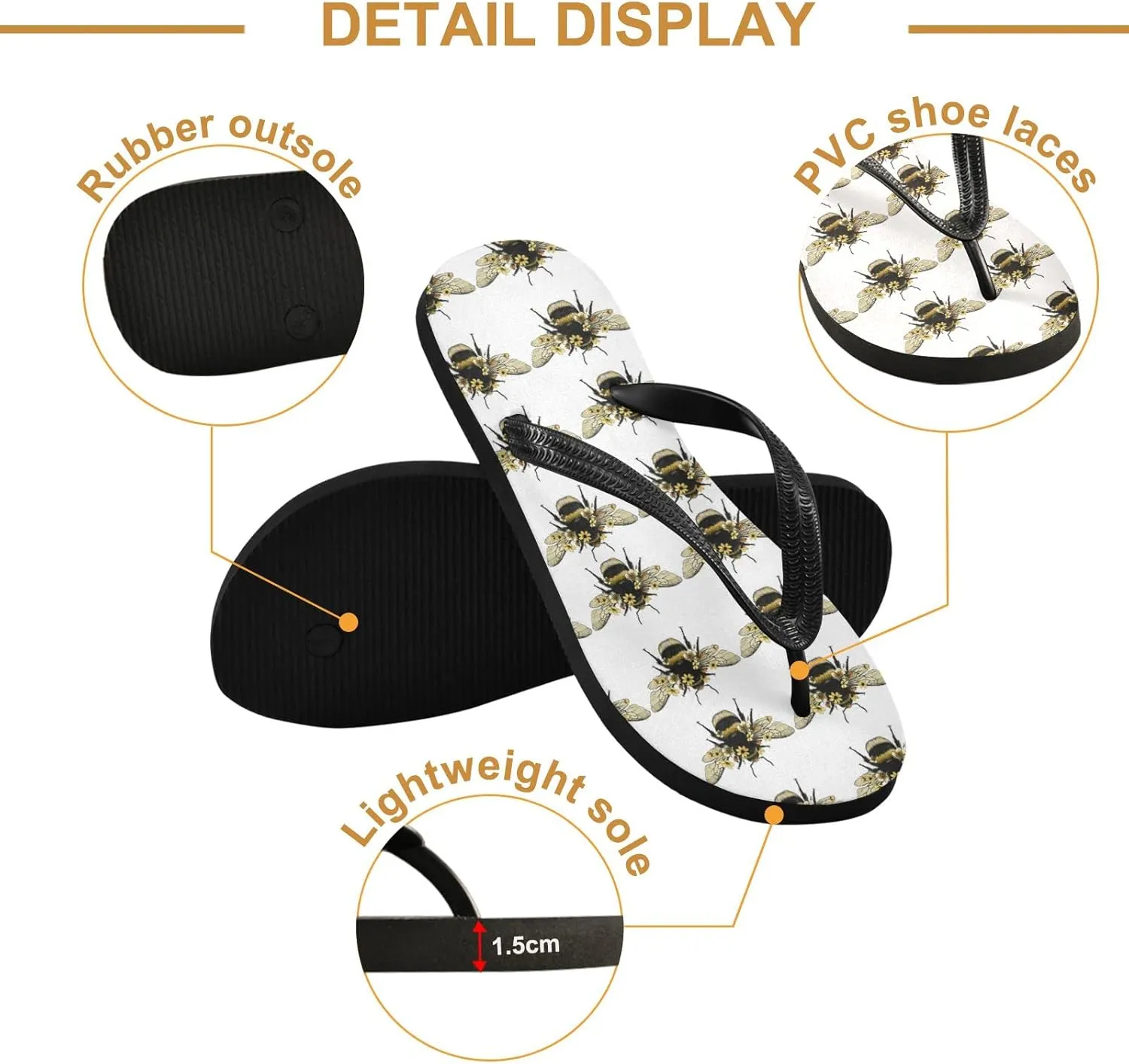 Oyihfvs Flip Flops Flip Sandal Home Slippers Hotel Spa Bedroom for Men Women XS-XXL