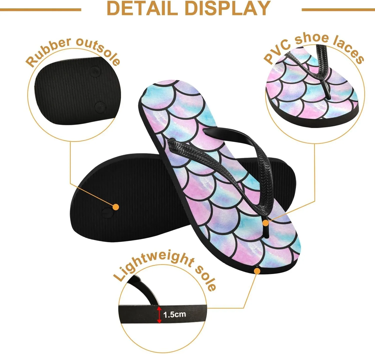 Oyihfvs Flip Flops Flip Sandal Home Slippers Hotel Spa Bedroom for Men Women XS-XXL