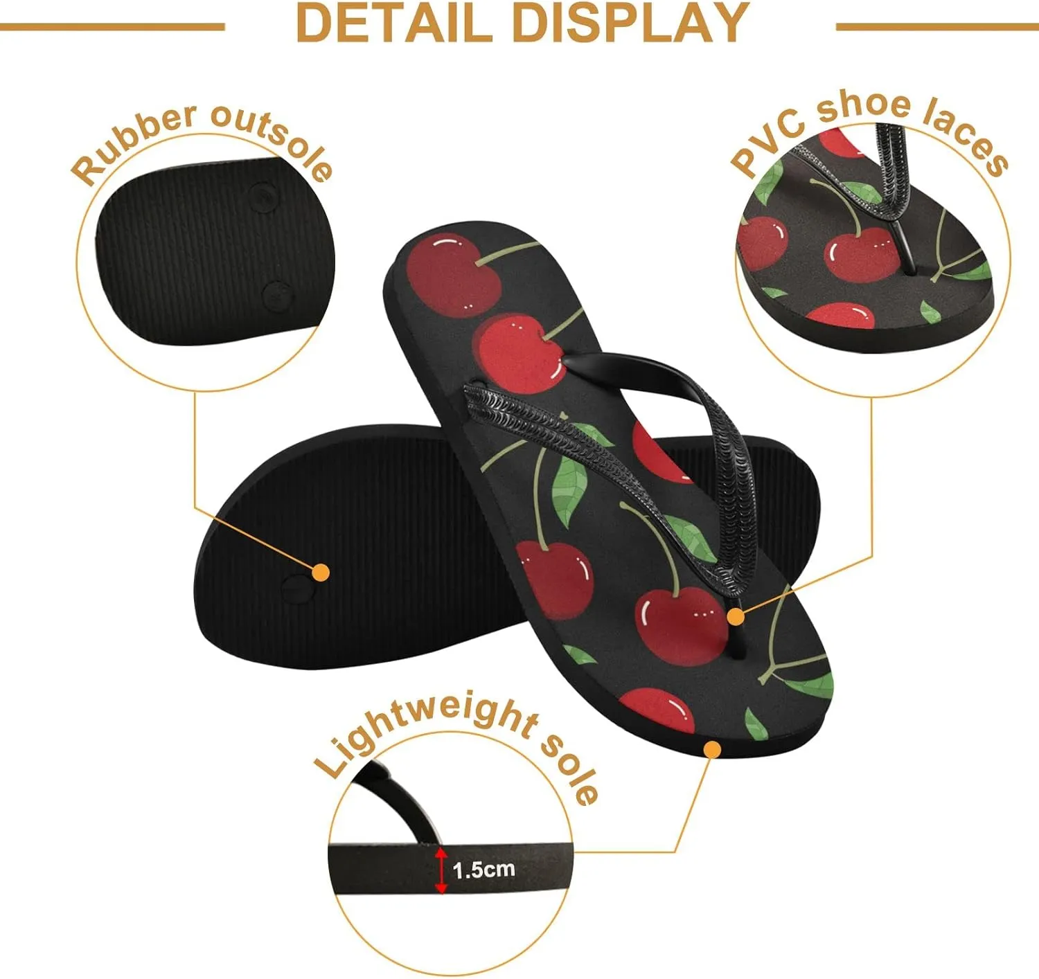 Oyihfvs Flip Flops Flip Sandal Home Slippers Hotel Spa Bedroom for Men Women XS-XXL