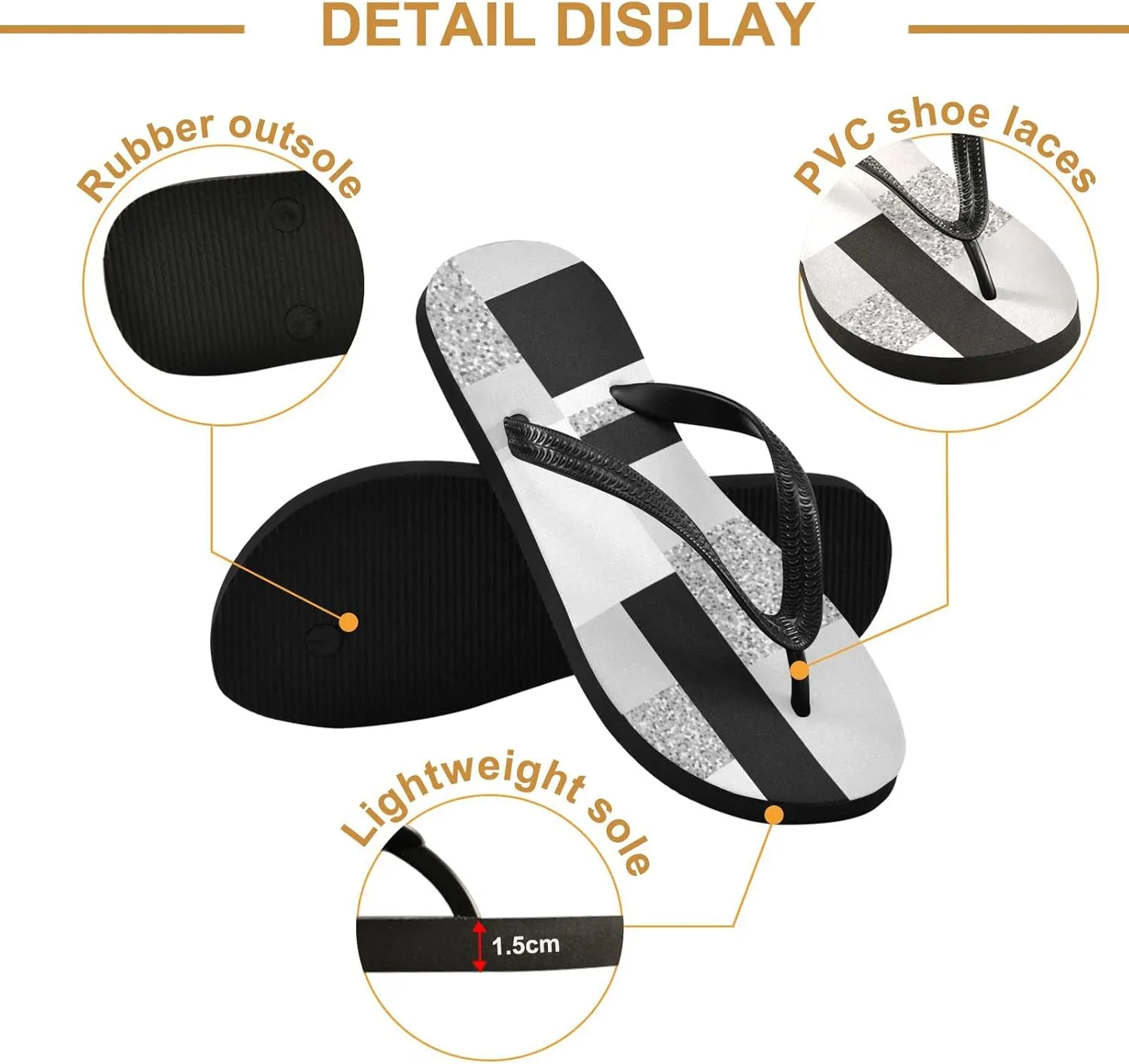 Oyihfvs Flip Flops Flip Sandal Home Slippers Hotel Spa Bedroom for Men Women XS-XXL