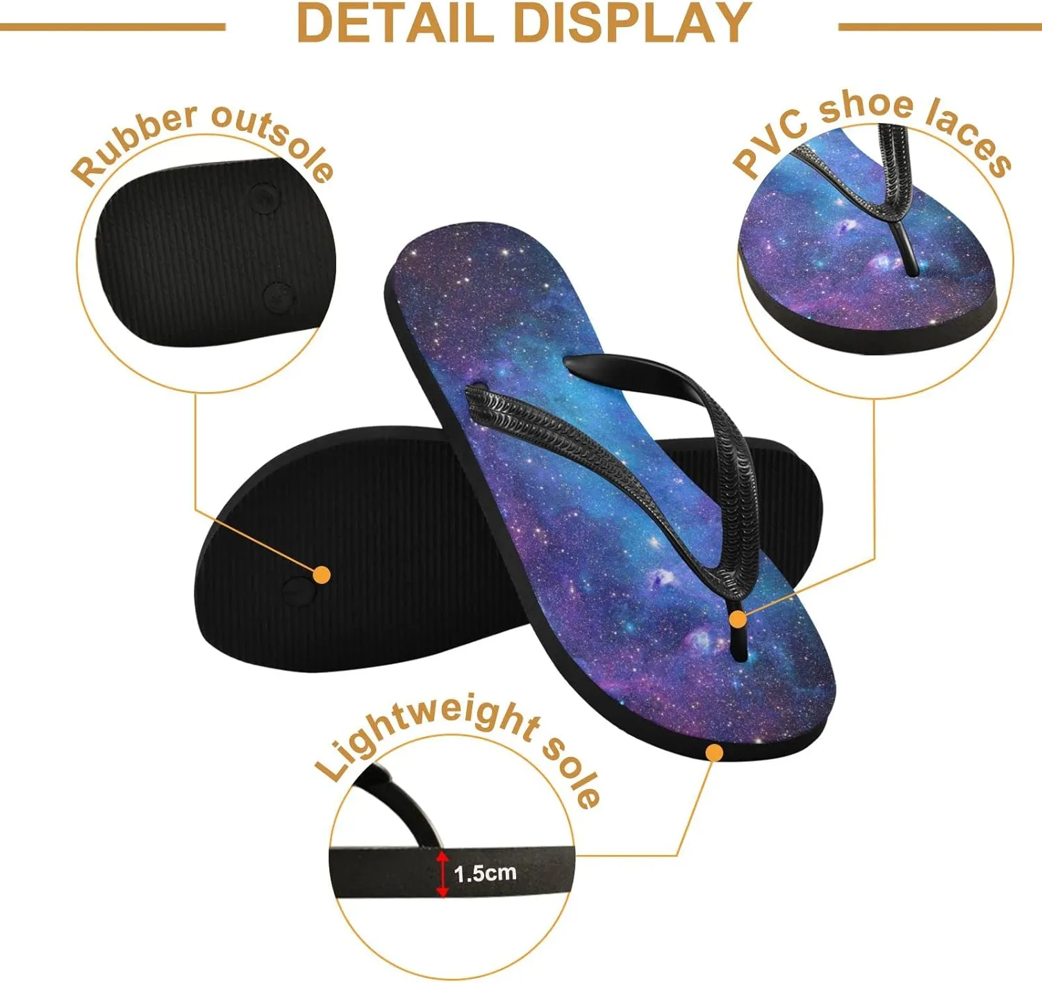 Oyihfvs Flip Flops Flip Sandal Home Slippers Hotel Spa Bedroom for Men Women XS-XXL