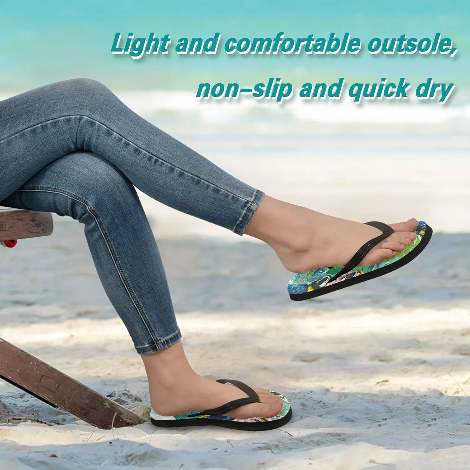 Oyihfvs Flip Flops Flip Sandal Home Slippers Hotel Spa Bedroom for Men Women XS-XXL