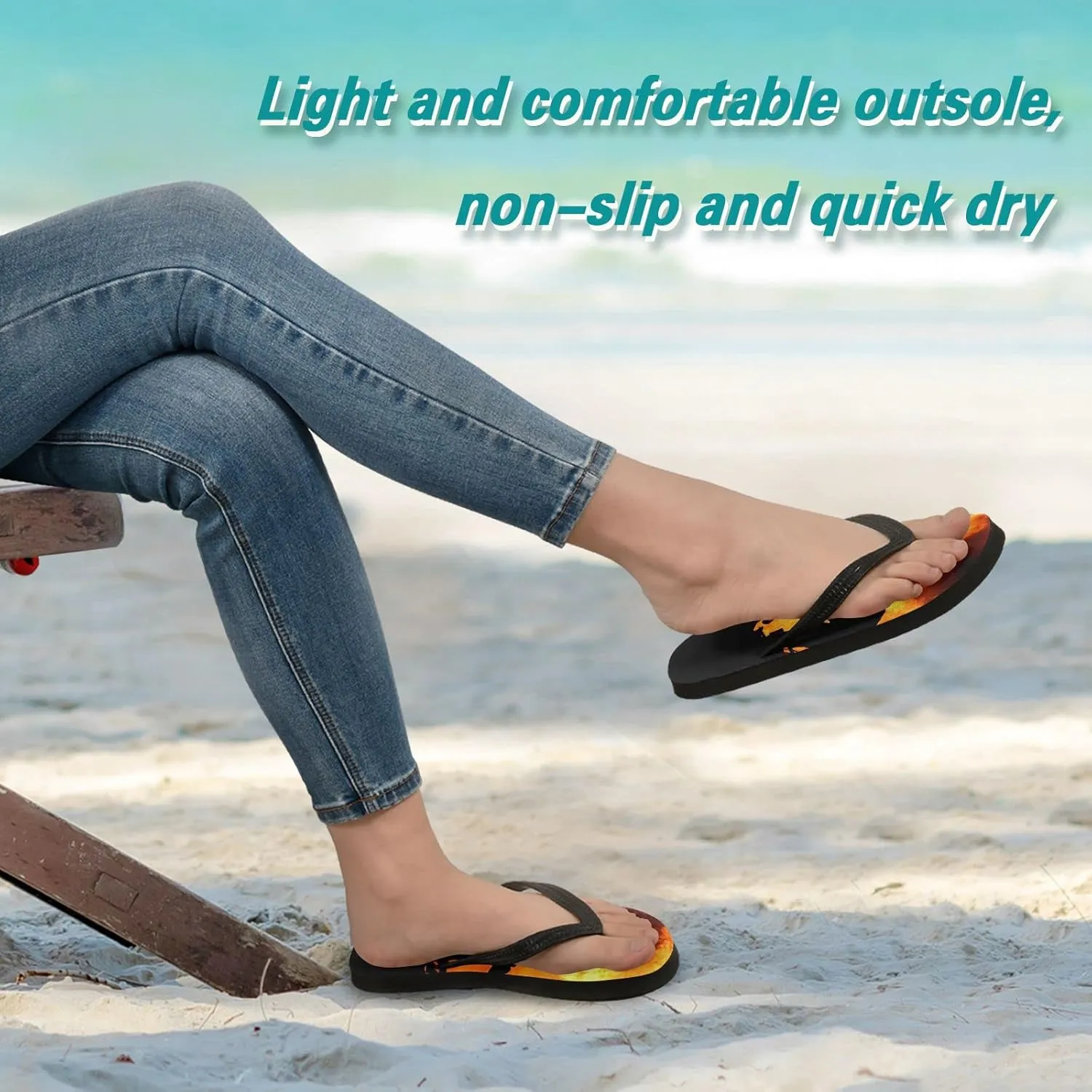 Oyihfvs Flip Flops Flip Sandal Home Slippers Hotel Spa Bedroom for Men Women XS-XXL