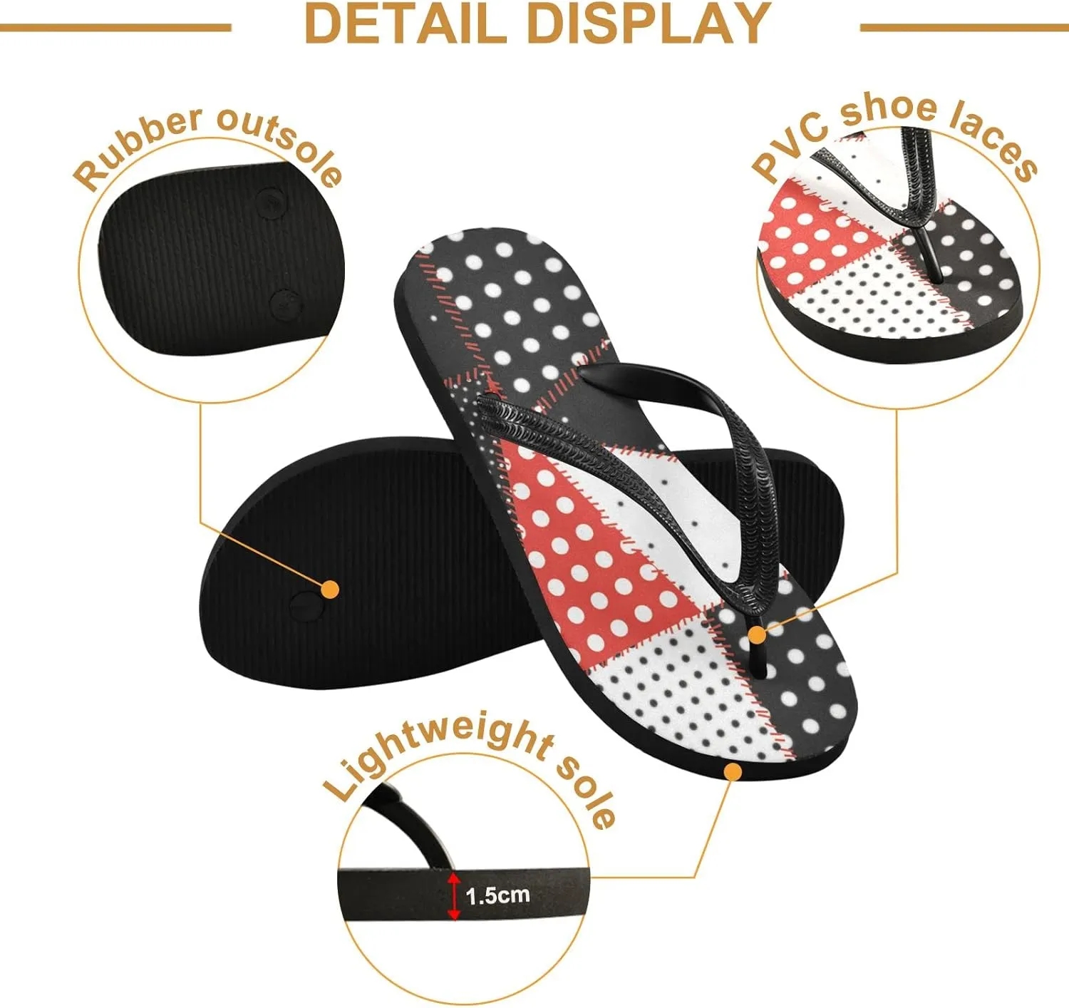 Oyihfvs Flip Flops Flip Sandal Home Slippers Hotel Spa Bedroom for Men Women XS-XXL