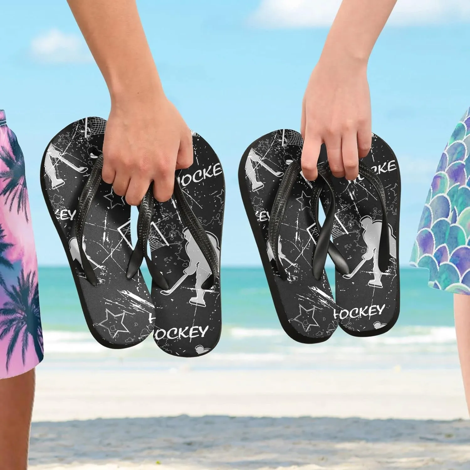 Oyihfvs Flip Flops Flip Sandal Home Slippers Hotel Spa Bedroom for Men Women XS-XXL