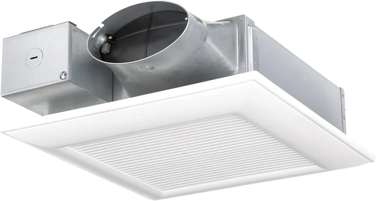 Panasonic FV-0510VSC1 WhisperValue DC Ventilation Fan with Condensation Sensor for Humidity Control - 50-80-100 CFM - Bathroom Wall Fan