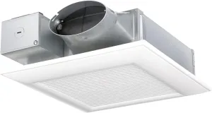 Panasonic FV-0510VSC1 WhisperValue DC Ventilation Fan with Condensation Sensor for Humidity Control - 50-80-100 CFM - Bathroom Wall Fan