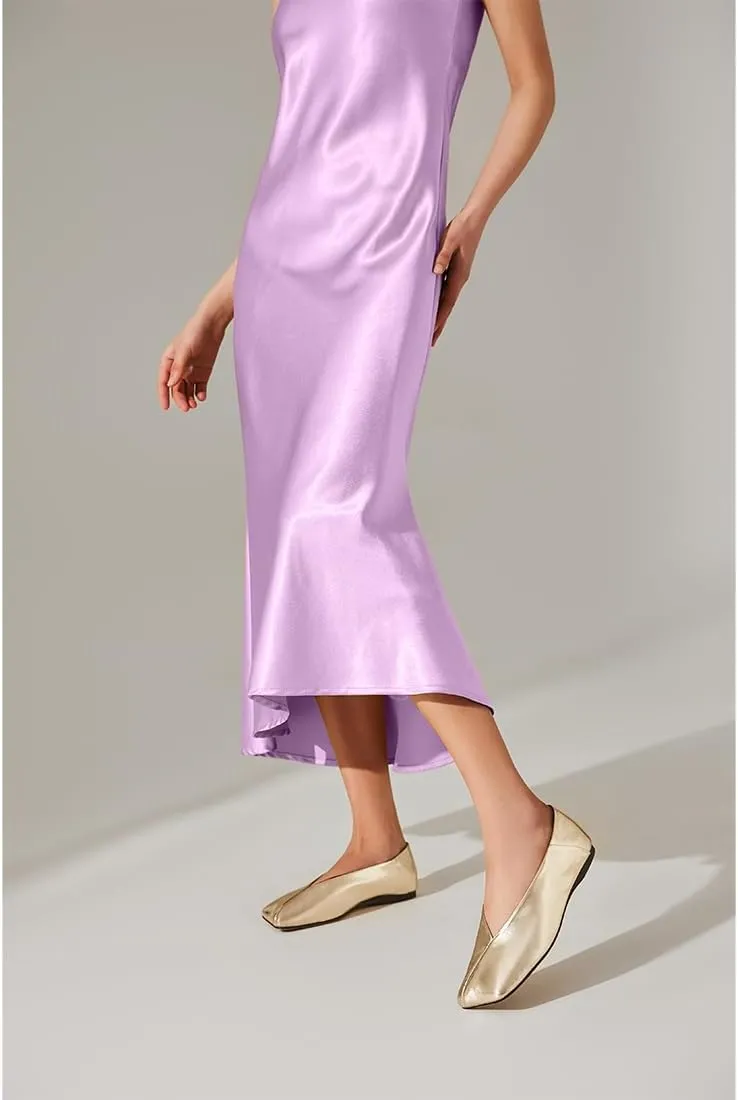 Patent Leather Ballet Flats for Women Fashionable Square Toe Ballet Flats Loafer Shoes for Women Nude Dress Shoes.