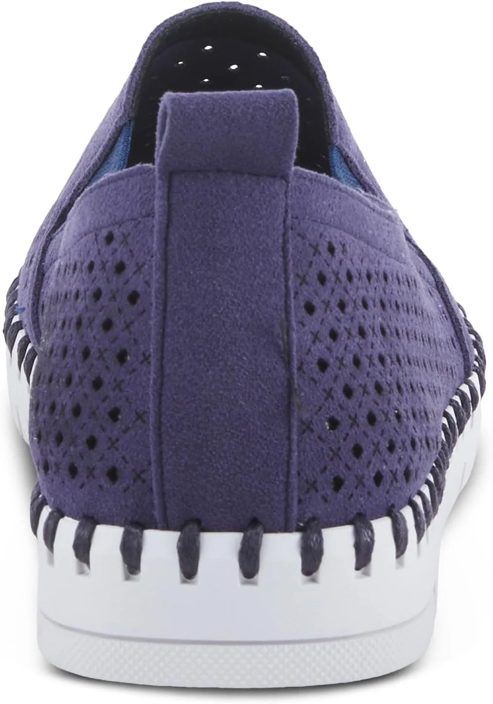 PATRIZIA Surfie Women's Slip-On Shoes – Perforated Microfiber with Leather Insole, Flexible Rubber Sole, and 1" Heel for All-Day Comfort