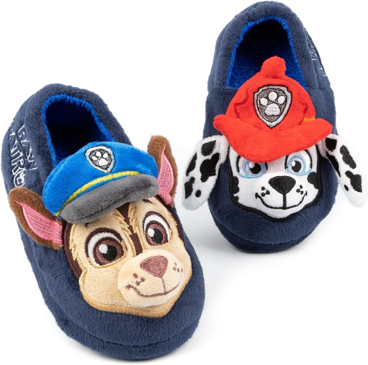 Paw Patrol Slippers Kids Toddlers | Girls Boys Animated Rescue Pups 3D Ears Chase Marshall Slip On House Shoes