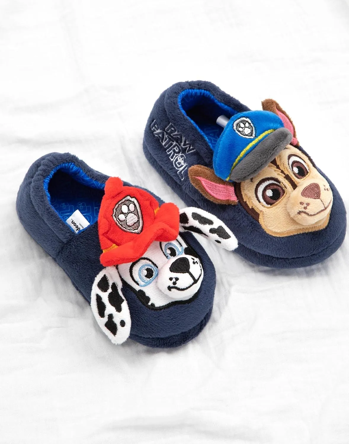 Paw Patrol Slippers Kids Toddlers | Girls Boys Animated Rescue Pups 3D Ears Chase Marshall Slip On House Shoes