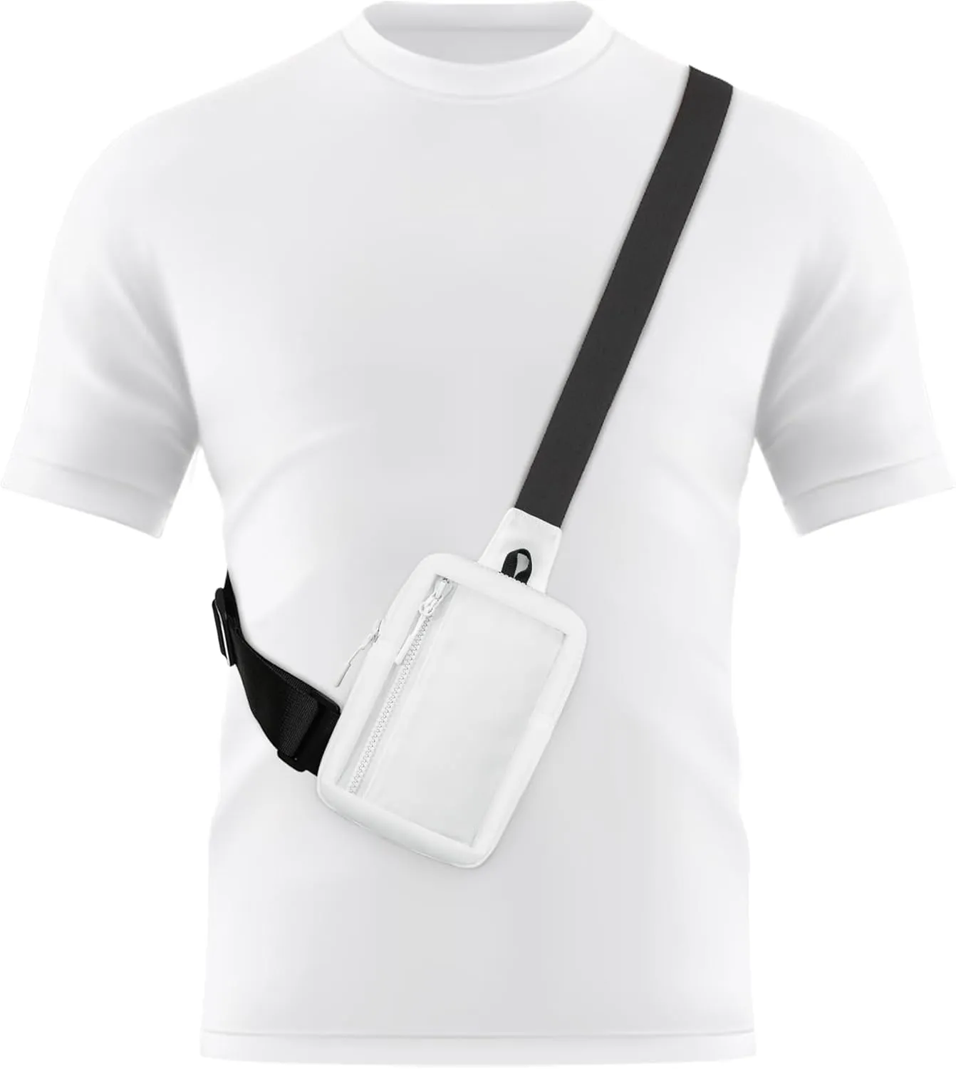 Peicees Mini Sling Bag for Men Women Crossbody Bag Travel Running Phone Daypack Shoulder Bags