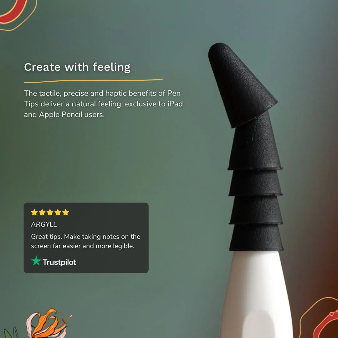 PenTips Lite | Set of 5 Tips | WHITE | Category A