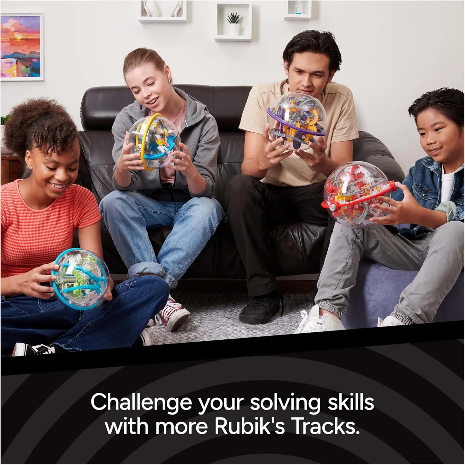 Perplexus Rebel 3D Maze Game Brain Teaser Gravity Puzzle Ball | Cool Stuff Adult Toy | Anxiety Relief Items | Sensory Toys for Adults & Kids Ages 8 