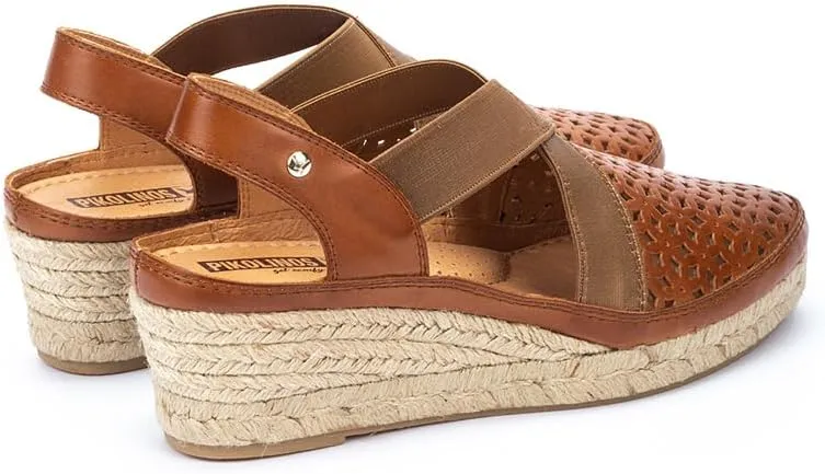 PIKOLINOS Wedge Sandals Leather Benidorm for Woman