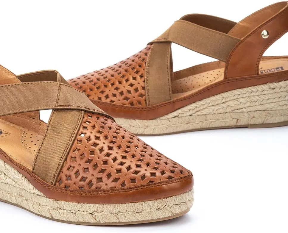 PIKOLINOS Wedge Sandals Leather Benidorm for Woman