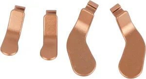 Pilipane 4 pcs Metal Stainless Steel Paddles, Controller Paddles for xb0x 1 Elite Series 2, Replacement Parts Video Games Accessories Kits Interchangeable Hair flip Flop Locks for xb0x 1 Elite (Gold)