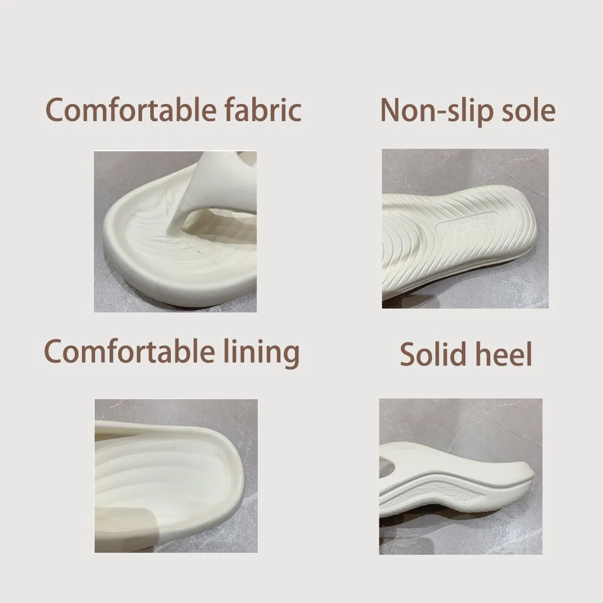 Pillow Arch Support Flip Flops, Orthopedic Sandals for Women Recovery Flip Slides, Plantar Fasciitis Orthopedic Flip Flops, Non-Slip and Soft Comfortable